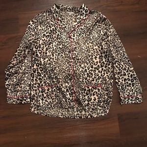 Leopard Satin PJ Set